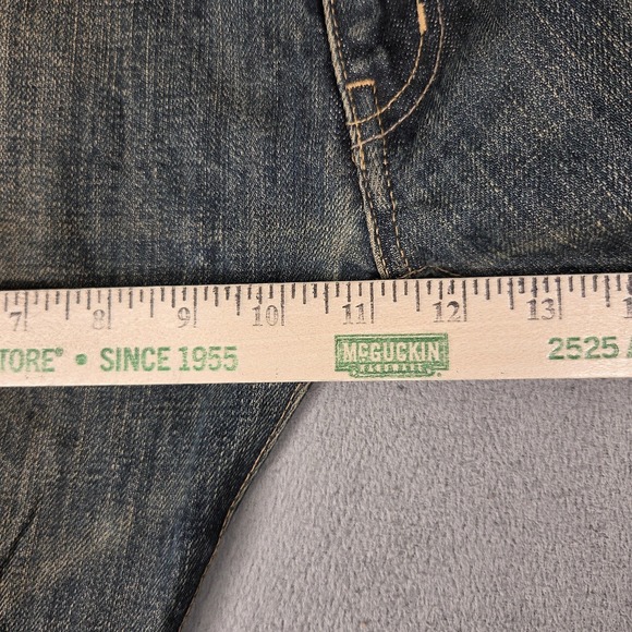 Neighborhood Jeans Mens Selvedge Whiskers Honeycomb Tracks Straight Fits 32x28 - Picture 14 of 15